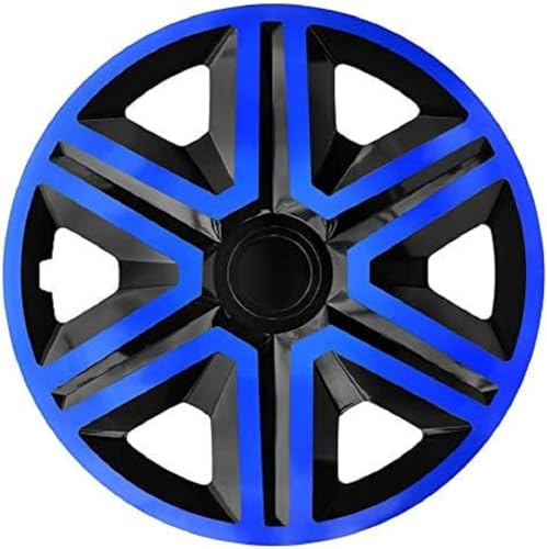 Set di 4 copricerchi Action nero/blu 15 pollici