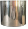 Leaf Metal Planter Blumentopf aus Metall, Blätterdesign, 20 x 18 cm, silberfarben gebürstet, Silber, 20 x 18cm