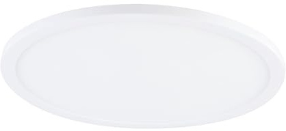 Eglo Led faretto da incasso Fueva Flex, spot Led in alluminio, superficie | luminosa in plastica bianca, profondità di montaggio 25mm, bianco caldo, Ø 22,5cm