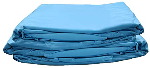Planet Pool Poolfolie Ersatzfolie Rundbecken 320x120cm - Dicke 0,6mm - Keilbiese - blau