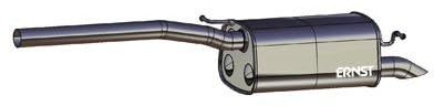 VEGAZ VS-547ERNS Endschalldämpfer Endtopf