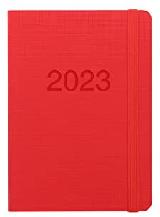 Letts Memo Terminplaner 2023, A6, Wochenansicht, Rot
