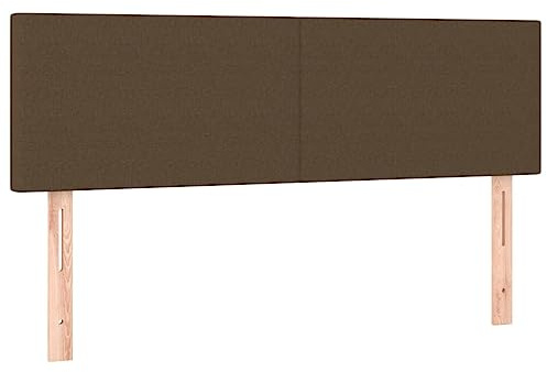 vidaXL Sänggavlar mörkbrun 144x5x78/88 cm tyg