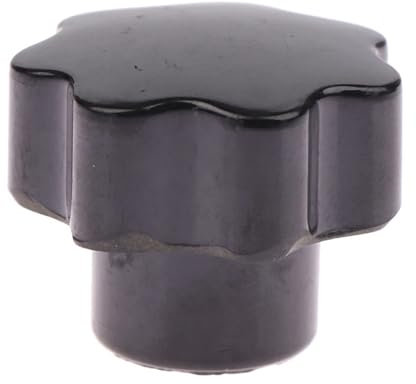 M5 M6 M8 M10 M12 M16 Handfest anziehende Muttern, Griffgewinde, schwarze Rändelmuttern, Klemmknopf, manuelle Muttern (Color : Svart, Size : M12 50MM)