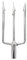 Abysstar 3 Punte Inox, Fiocina Pesca Sub Acciaio saldata Unisex Adulto