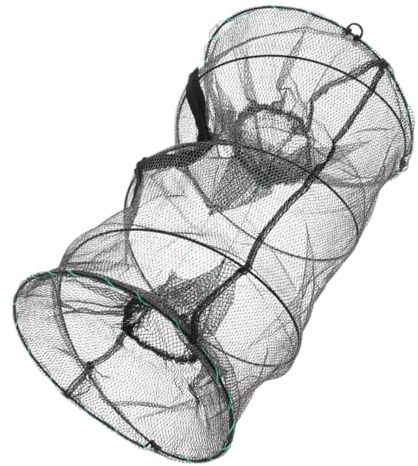 PAMINGONO Faltbares Angelnetz Für Krebs Und Garnelenfischerei Tragbar Langlebig Aus Robustem Material Für Outdoor-aktivitäten