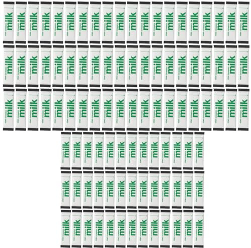 100 x Milk In A Stick – UHT Semi-Skimmed Sachets – 10ml Each – Individually Wrapped, Long Shelf Life, Easy to Open – Ideal for Travel, Work, Hotels, Camping & Airplanes