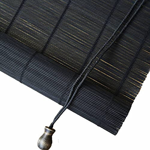 Bambusrollo, Sonnenschutz für den Außenbereich, Pergola, Balkon, UV-Schutz, Sichtschutz, Fenster, Tür, Jalousien, 95 cm / 115 cm / 135 cm / 155 cm breit, 95 x 190 cm