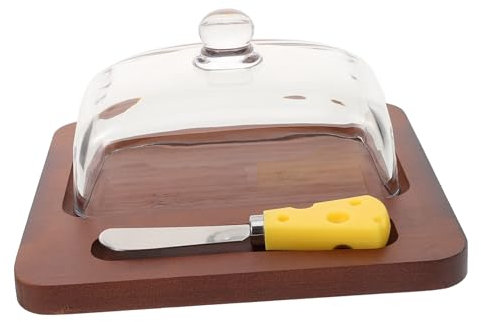 COLLBATH Mantequillera Con Tapa Recipiente Transparente Para Cúpula Para Conservar