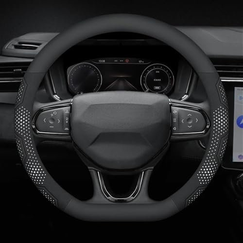 Couverture Volant Voiture Housse de Volant en Peau de Chamois antidérapante pour Voiture LYNK&CO 03 pour PHEV 05 09 pour PHEV 09 pour MHEV 01 06 02 03+ Housse Protection Volant