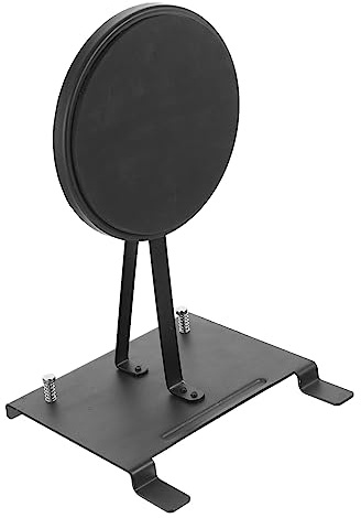 Drum Einzelpedal Pad für Bassdrum Schlagfell, Schwarz | Stahlkonstruktion, für Instrumentenanfänger, Schützt Schlagfell und Erhöht Haltbarkeit