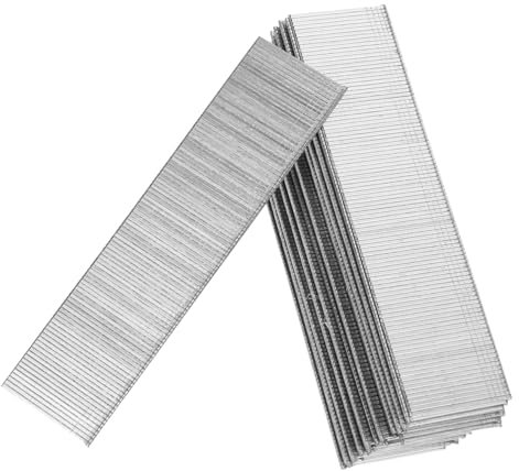 NULYLU 5000 Piezas Clavos De Carpintería De Acabado Clavos Rectos De Punta Fina Para Molduras y Trabajos De Acabado Para Carpintería y Construcción Plateados