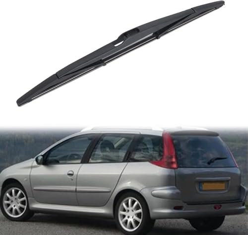 WangjunF Heckscheibenwischer,Scheibenwischer Hinten Wischerarm mit Wischerblätter für Peugeot 206 SW Estate 2002-2006