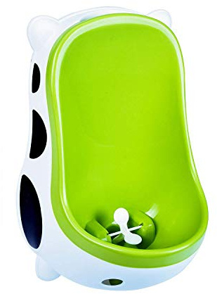 PVGYUJFD Urinoir, Urinoir d'apprentissage de la propreté for Enfants en Forme de Grenouille Mignonne for garçons, urinoir de Salle de Bain for Enfants avec Cible tourbillonnante(Cow)