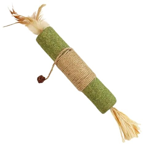 Silvervine Sticks silvervin-klistermärken för, 30 cm långa tuggpinnar kattar, interaktiva kattleksaker, kattleksaker för och kattungar inomhus, godisleksaker för katt