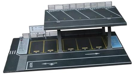 ＡＷＨＡＯ Modellauto Display Case 1/64 Diecast Modellauto Vitrine Miniatur Fahrzeug Garage Diorama Parkplatz Modellregal Aus Robustem für Büro Regal, Style A