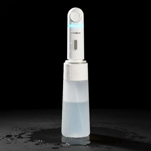 Douchette Portable Électrique - Bidet pour la Toilette Intime - Jet Apaisant Post-Partum Périnée Accouchement, 350ml Eau Chaude/Froide, Hygiène Japonaise en Bouteille pour Voyage, Camping & Maternité