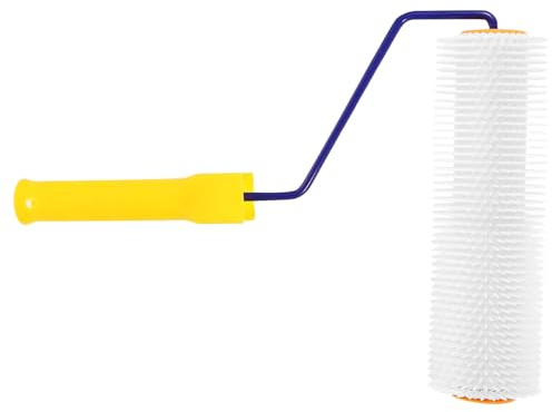 WOONEKY de Púas Autonivelante para Suelo Resistente y Reutilizable de Pintura Antiespumante con Púas de Herramienta Práctica para Untar Mortero y Eliminar Burbujas de Aire Color Aleatorio