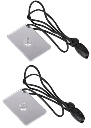 BESPORTBLE 2 pièces Miroir de Signalisation de Survie Extérieur Miroir Réfléchissant Acrylique pour Camping Randonnée Kayak Outil Essentiel de Secours et Communication Plein Air