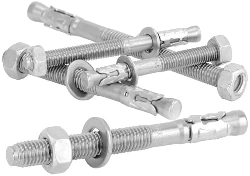 10 Stück Schwerlastdübel M16 x 150mm Edelstahl A4 Bolzenanker Ankerbolzen WIBTEC®