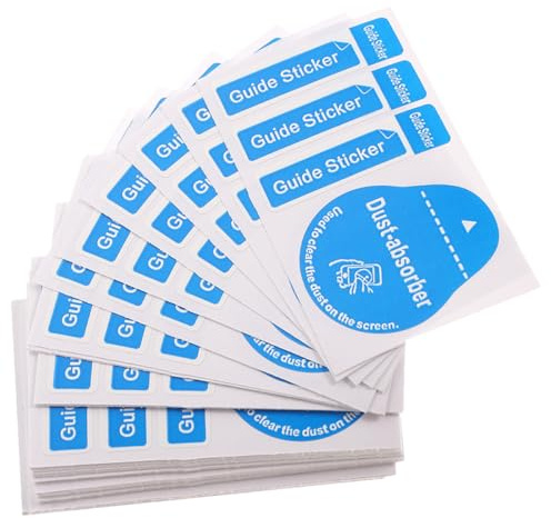 iplusmile 200Pcs 3-In-1 Screen Dust Removal Stickers for Phone and Tablet, Blue Light Dust Absorber Pads with LCD Dedust Papers for Cell Phone and Laptop Screens