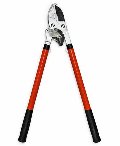 Garden Lopper with Carbon Steel Blade Heavy Duty Tree Branch Cutter Long Handle Pruning Loppers for Cutting Branches Shrubs Plants Bypass Sharp Lopper Garden Cutting Tool