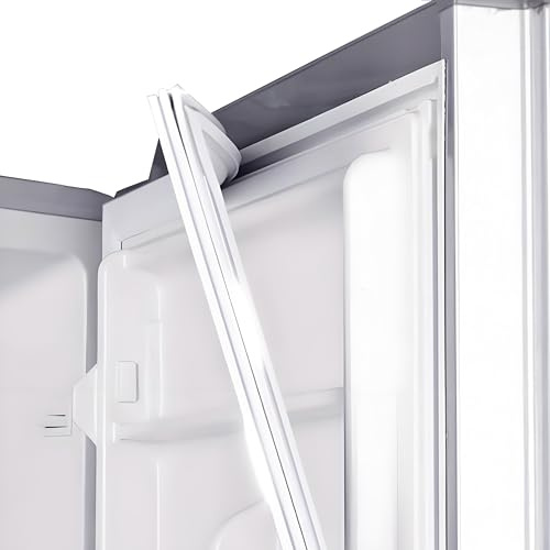 BKNCQ Junta Puerta Frigorífico Universal con Magnética, Goma Sellado Nevera Congelador, Fácil Instalación,Blanco/Gris