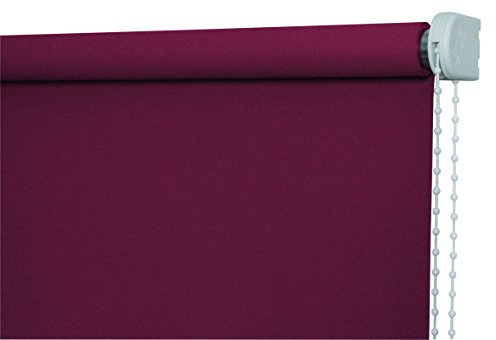 JalousieCrew Verdunklungs-Springrollo Classic - Bordeaux - Breiten 062 bis 182 cm - Höhe 130 oder 230 cm - Hitzeschutz (162 x 130 cm)