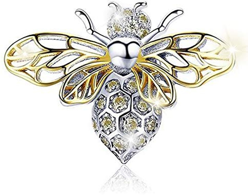 MariaFonte Pendentif Animaux Bouledogue Lapin Éléphant Chat Hibou Coccinelle Abeille Dauphin Flamant Ours Renard Écureuil Compatible Toutes Les Marques Argentée Charm Breloque
