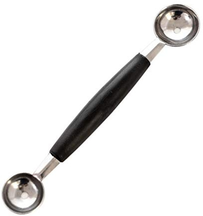 Luckxing Double-End Cuillère À Bille Melon, Multifonction Baller Scoop en Acier Inoxydable, Cuillère Bille pour Ice Cream Dessert Sorbet Tool