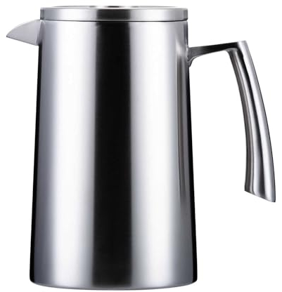 AXIKALB Cafetière à piston française avec filtre en acier inoxydable double couche isolée pour la maison