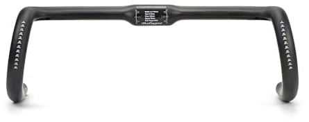 Kolfiber vägcykel styre Aero cykelstyre 31,8 mm 33–46 cm kolfiber svart matt (370 mm)