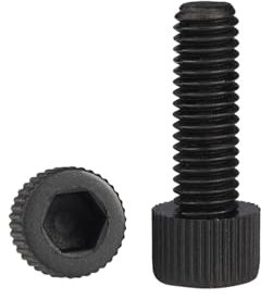 Muarted 2/10/20/50 pièces M3 M4 M5 M6 M8 M10 Noir Nylon hexagone à Six pans Creux vis à tête cylindrique Boulon en Plastique moleté for Une Utilisation d'isolation(25mm,M6 (20pcs))