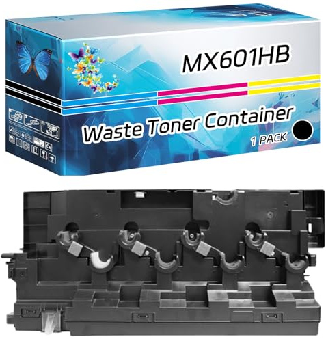 TONERC MX601HB Waste Toner Container Compatible for Sharp MX-2651 MX-3051 MX-3071 MX-3551 MX-3571 MX-4051 MX-4071 MX-5051 MX-5071 MX-6051 MX-6071 Printers, High Yield 50000 Pages (Black)