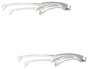 OKUMEYR 2pcs BBQ Tongs Food Tongs Japanese Style Clamp Stainless Steel Heat Resistant Long Handle for Buffet
