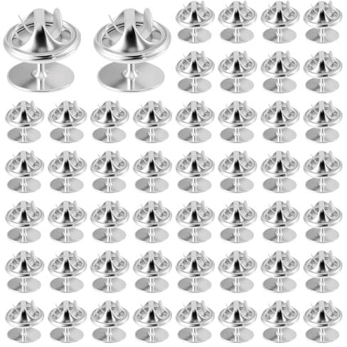 BOHUIZ 50 paar Schmetterling Pin Verschluss, Anstecker Pins Butterfly Clips Pin Anstecknadel Pins Schmetterling Kupplung für DIY Handwerk Krawatten Jacken Hüte Taschen