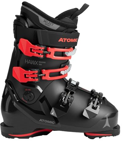 Atomic HAWX Magna 100 Skischuhe - Breite Ski-Boots mit 102 mm Passform & 100er-Flex - Hochwertige Ski-Schuhe mit individuellem Memory Fit