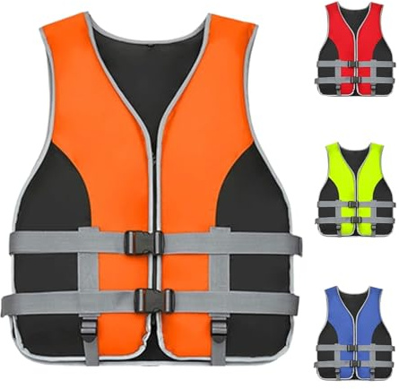 Life Jacket Adult Buoyancy Aid: PFD Swim Vest 50N Lightweight Neoprene Whistle Kids Women Men for Water Sports Kayaking Pool Paddle Board Boating Fishing Canoeing