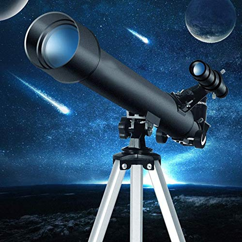 HUIBBGO Telescopio para niños, portátil, Calibre 50 mm, Distancia Focal de 600 mm, Ideal para Principiantes y Adultos en astronomía cumpleaños para niños.