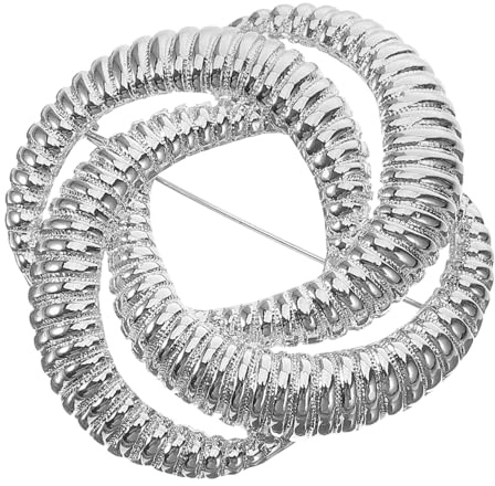 Didiseaon Verdrehte Streifenförmige Metallbrosche Hohle Geometrische Damenbrustnadel Kleidungsanstecknadel Für Mädchen Kreative Modische Brosche