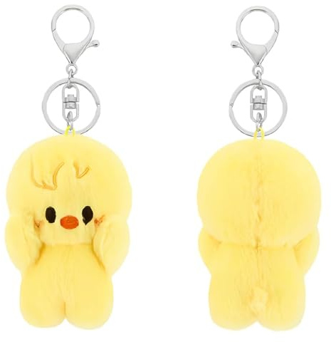 NHPY Skzoo Aviator Llavero 10 cm,Serie Magnética,Peluche Amarillo con Capa,Colgante Decorativo para Mochila,Regalos para Fans y Chicas