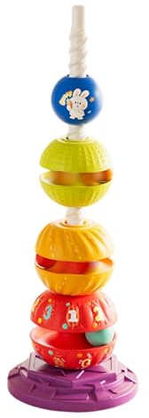 Regenbogen Stapelturm Pädagogisches Baby Sortierspielzeug Für Die Sensorische Entwicklung Farberkennung Sicheres Kunststoff Rasselspielzeug Stapelset Für Kleinkinder