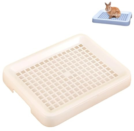 Inodoro para conejos – Bandeja sanitaria para conejos, bandeja compacta para mascotas, solución higiénica para roedores, baño para criaturas pequeñas, para chinchillas, hámsteres, hurones, cerditos