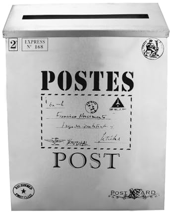 NESTINGHO Cassetta Lettere Esterno Multifunzionale in Latta Vintage 29X22X6 CM, Funzione Porta Giornali, Accessorio per Decorazione Domestica e Arredamento Fotografico