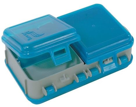 PLANO Doppelseitiger, verstellbarer Angel-Organizer, doppelseitige Angelausrüstung, Aufbewahrungsbox, kompakte Angelbox, Ranzen, perfekt zur Aufbewahrung von Ködern, Hardbaits, Softbaits und anderen
