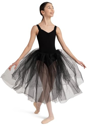 Capezio girls Romantic Tutu skirts, Black, Child One Size US