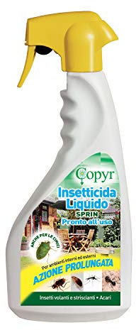 COPYR | Sprin: Insetticida pronto all'uso contro insetti volanti, insetti striscianti e acari - flac. con trig. 500 ml