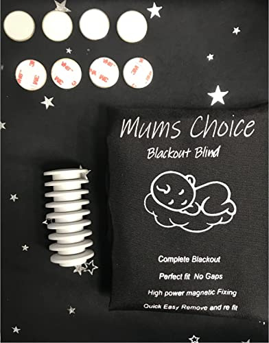 Mums Choice Blackout Polyester Blind curtain (Standard 1350mm x 1350mm) MAGNET FIXING