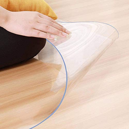 Ertex Stuhlunterlage Bodenschutzmatte Bürostuhlunterlage Bodenmatte 2,2mm 1 A Qualität Transparent Glasklar 100% (90 x 210 cm)