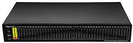 Toplionace EQ-799 Dual 20 Segment Stereo Equalizer | Verstärker Vorverstärker EQ Tone Höhen Midrange Bass 40 Road Equalizer Balanced Mixer Eingebautes Bluetooth, Schwarz